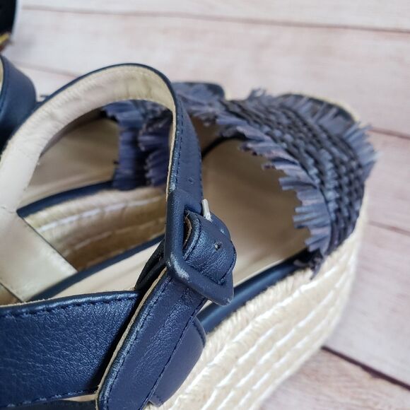 Paloma Barcelo Woven Platform Espadrille Sandals - Picture 13 of 15
